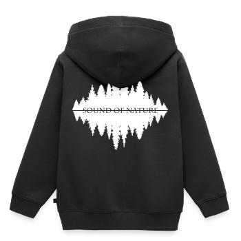 SOUND OF NATURE - Kinder Premium Organic Hoodie - Schwarz - Hinten - AI Model Kid Male (0cm)