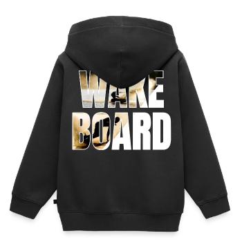 Wakeboard Wakeskate Bateau De Wakeboard - Sweat Premium à capuche enfant bio - noir - Dos - AI Model Kid Male (0cm)