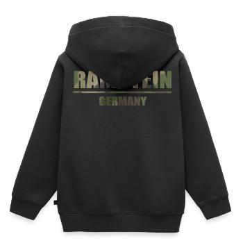 RAMSTEIN GERMANY CAMOUFLAGE - Kinder Premium Organic Hoodie - Schwarz - Hinten - AI Model Kid Male (0cm)