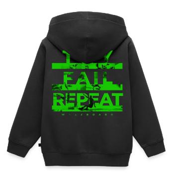 Try, Fail, Repeat. Wakeboard Wakeskate Ski nautique - Sweat Premium à capuche enfant bio - noir - Dos - AI Model Kid Male (0cm)