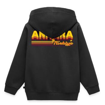 Ankara, Urlaubsdesign der türkischen Hauptstadt - Kinder Premium Organic Hoodie - Schwarz - Hinten - AI Model Kid Male (0cm)