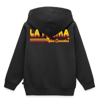 Île de La Palma des îles Canaries - Sweat Premium à capuche enfant bio - noir - Dos - AI Model Kid Male (0cm)