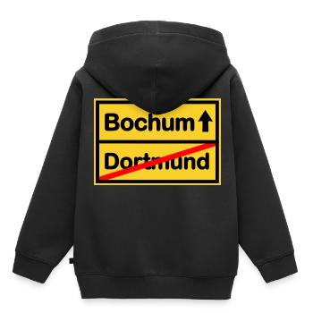 Les fans de Bochum - Sweat Premium à capuche enfant bio - noir - Dos - AI Model Kid Male (0cm)