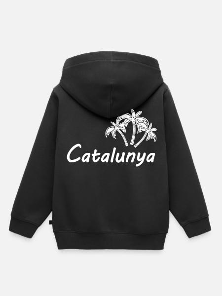 Catalunya - Kinder Premium Organic Hoodie - Schwarz