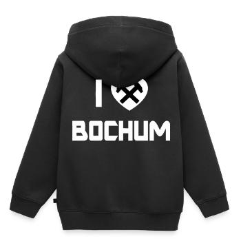 Bochum dans la région de la Ruhr - Sweat Premium à capuche enfant bio - noir - Dos - AI Model Kid Male (0cm)