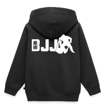 Brazilian Jiu-Jitsu - Kinder Premium Organic Hoodie - Schwarz - Hinten - AI Model Kid Male (0cm)