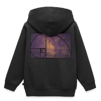 fibonacci Pyramides Gizeh Mathématiques Géométrie - Sweat Premium à capuche enfant bio - noir - Dos - AI Model Kid Male (0cm)