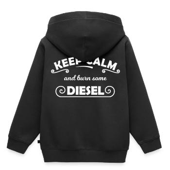 Amateurs de voitures - Sweat Premium à capuche enfant bio - noir - Dos - AI Model Kid Male (0cm)