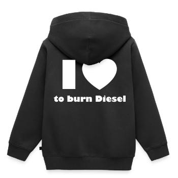Autofahrer Liebe - Kinder Premium Organic Hoodie - Schwarz - Hinten - AI Model Kid Male (0cm)