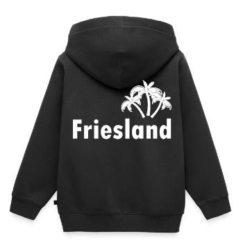 Frise - Sweat Premium à capuche enfant bio - noir - Dos - AI Model Kid Male (0cm)