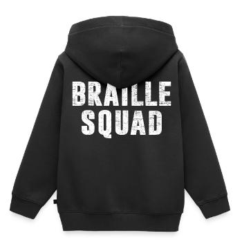 Blind Visually Impaired - Kids Premium Organic Hoodie - black - Back - AI Model Kid Male (0cm)