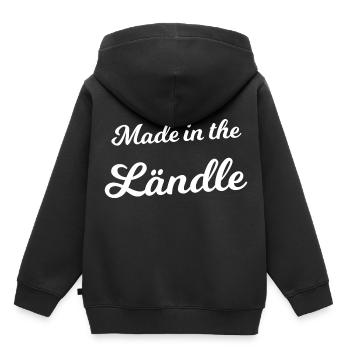 Aus dem Süden Deutschlands - Kinder Premium Organic Hoodie - Schwarz - Hinten - AI Model Kid Male (0cm)