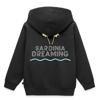 Traumurlaub Sardinien - Kinder Premium Organic Hoodie - Schwarz - Hinten - AI Model Kid Male (0cm)