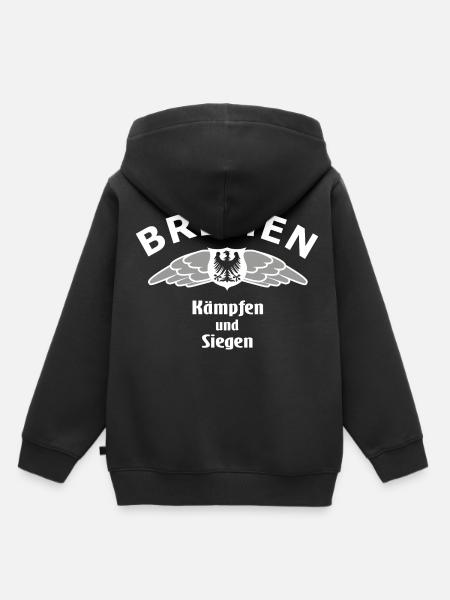 Die Bremer Fans - Kinder Premium Organic Hoodie - Schwarz