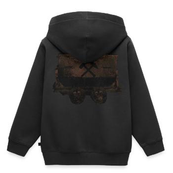 Lore Bergbau Bergmann - Kinder Premium Organic Hoodie - Schwarz - Hinten - AI Model Kid Male (0cm)