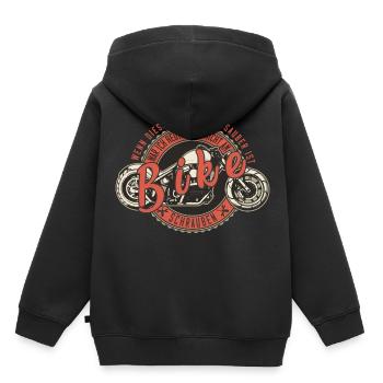 Wenn das noch sauber ist, war ich nicht am Bike. - Kinder Premium Organic Hoodie - Schwarz - Hinten - AI Model Kid Male (0cm)