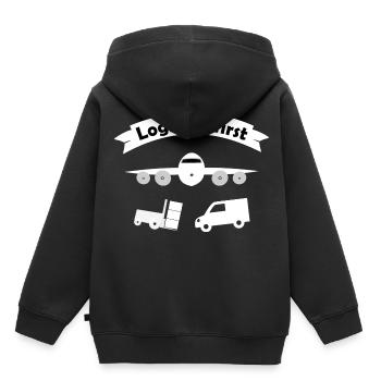 Transport & Logistics Team - Kids Premium Organic Hoodie - black - Back - AI Model Kid Male (0cm)