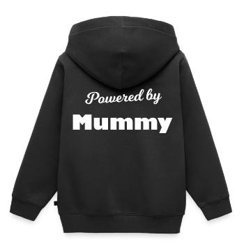 Le préféré de maman - Sweat Premium à capuche enfant bio - noir - Dos - AI Model Kid Male (0cm)