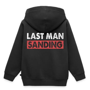 Last Man Sanding Fahrzeuglackierer - Kinder Premium Organic Hoodie - Schwarz - Hinten - AI Model Kid Male (0cm)