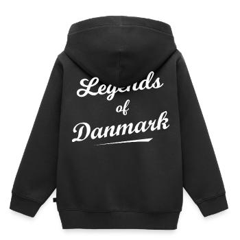 Die Fans aus Dänemark - Kinder Premium Organic Hoodie - Schwarz - Hinten - AI Model Kid Male (0cm)