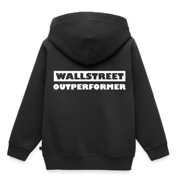 Investisseurs de Wall Street - Sweat Premium à capuche enfant bio - noir - Dos - AI Model Kid Male (0cm)