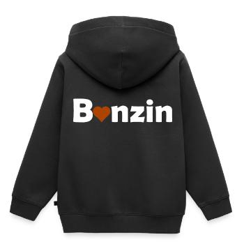 Benzin und Autos - Kinder Premium Organic Hoodie - Schwarz - Hinten - AI Model Kid Male (0cm)