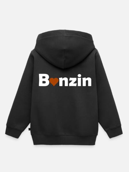 Benzin und Autos - Kinder Premium Organic Hoodie - Schwarz