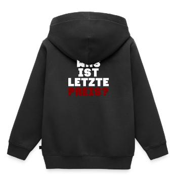 Quel est le dernier prix? - Sweat Premium à capuche enfant bio - noir - Dos - AI Model Kid Male (0cm)