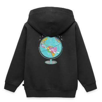 The Traveler - Holiday Design - Travel - Travel - Kids Premium Organic Hoodie - black - Back - AI Model Kid Male (0cm)