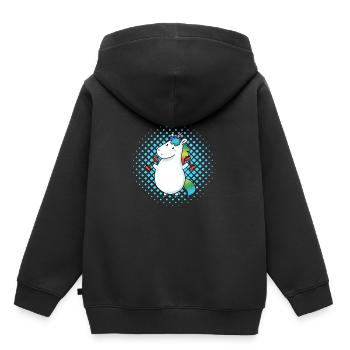 Unicorn sports dick - Kids Premium Organic Hoodie - black - Back - AI Model Kid Male (0cm)