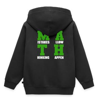 Fehler erlauben das Denken Mathe Nachhilfelehrer G - Kinder Premium Organic Hoodie - Schwarz - Hinten - AI Model Kid Male (0cm)