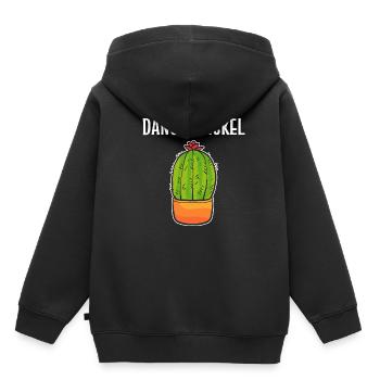 Gefahr Pickel Tanzchoreograf Geschenk - Kinder Premium Organic Hoodie - Schwarz - Hinten - AI Model Kid Male (0cm)