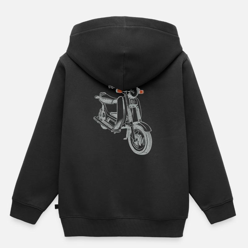 Simson SR50 SR80 - Sweat Premium à capuche enfant bio - noir