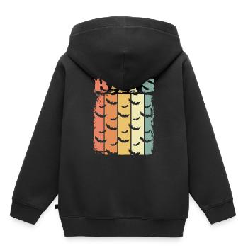Fledermäuse Fledermaus - Kinder Premium Organic Hoodie - Schwarz - Hinten - AI Model Kid Male (0cm)