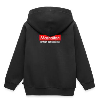 Mashallah einfach die hübsche Meme Video Hübsch - Kinder Premium Organic Hoodie - Schwarz - Hinten - AI Model Kid Male (0cm)