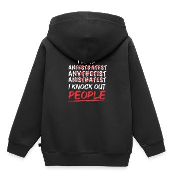 Propofol anesthesia anesthesiology anesthetist - Kids Premium Organic Hoodie - black - Back - AI Model Kid Male (0cm)