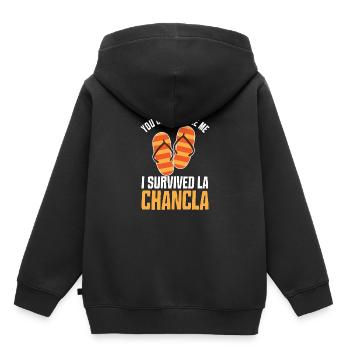 La Chancla Mexikaner Kind Mexiko Mutter Latina - Kinder Premium Organic Hoodie - Schwarz - Hinten - AI Model Kid Male (0cm)
