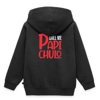 Call Me Papi Chulo Sugar Daddy Dad Papa - Kids Premium Organic Hoodie - black - Back - AI Model Kid Male (0cm)