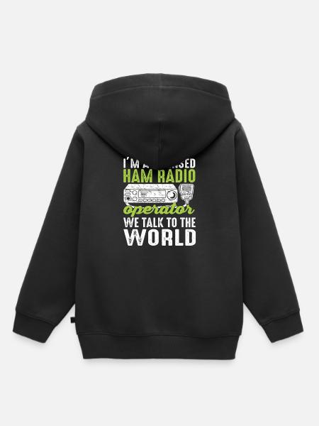 Amateur Radio Ham Radio Radio Radio Amateufunker - Kids Premium Organic Hoodie - black