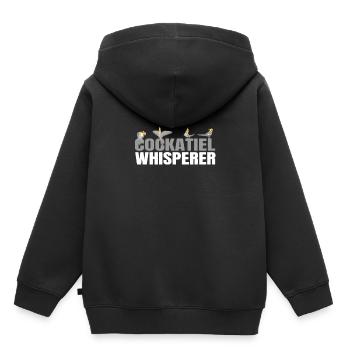 Nymphensittich oiseau oiseau oiseaux oiseaux - Sweat Premium à capuche enfant bio - noir - Dos - AI Model Kid Male (0cm)