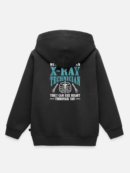 Radiólogo RAD Técnico Xray Tech Radiología - Sudadera Premium con capucha infantil orgánica - negro