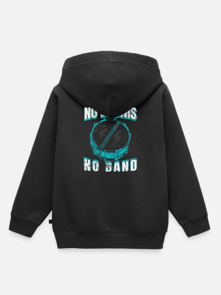 batterie - Sweat Premium à capuche enfant bio - noir
