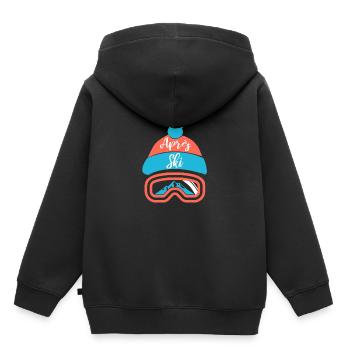 Ski Ski Ski Ski Ski Ski - Sweat Premium à capuche enfant bio - noir - Dos - AI Model Kid Male (0cm)