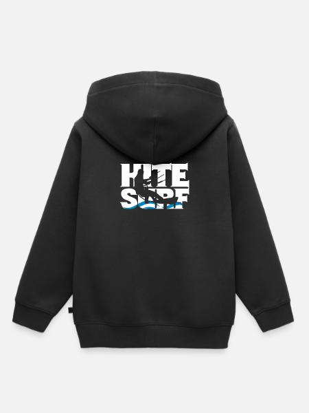 Kiteboard - Kinder Premium Organic Hoodie - Schwarz