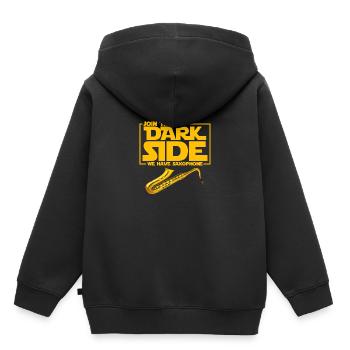 Saxophone Sax Saxophone Wind Instrument Gift - Kids Premium Organic Hoodie - black - Back - AI Model Kid Male (0cm)