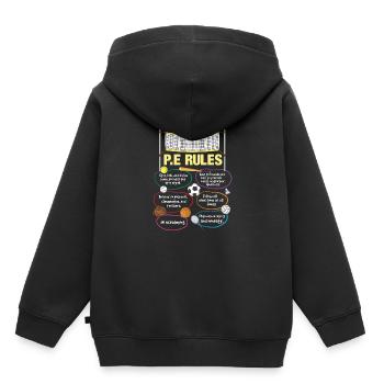Sportlehrer Sportunterricht Trainer Schule T Shirt - Kinder Premium Organic Hoodie - Schwarz - Hinten - AI Model Kid Male (0cm)