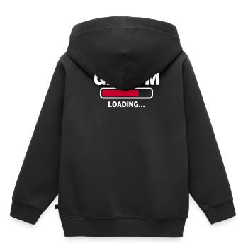 Groom - Kinder Premium Organic Hoodie - Schwarz - Hinten - AI Model Kid Male (0cm)
