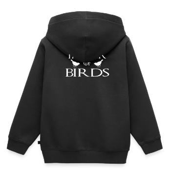 Père des oiseaux - Sweat Premium à capuche enfant bio - noir - Dos - AI Model Kid Male (0cm)