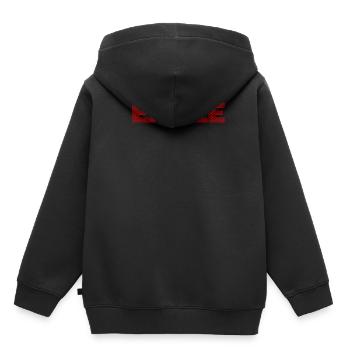 Eagle Dotted Text Design - Kinder Premium Organic Hoodie - Schwarz - Hinten - AI Model Kid Male (0cm)