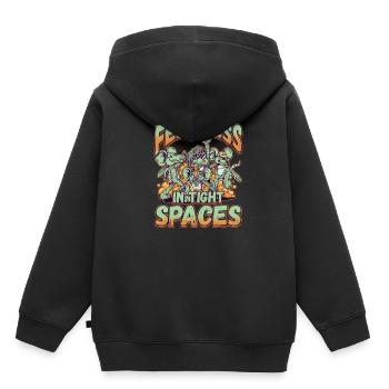 Fearless in Tight Spaces - Kids Premium Organic Hoodie - black - Back - AI Model Kid Male (0cm)